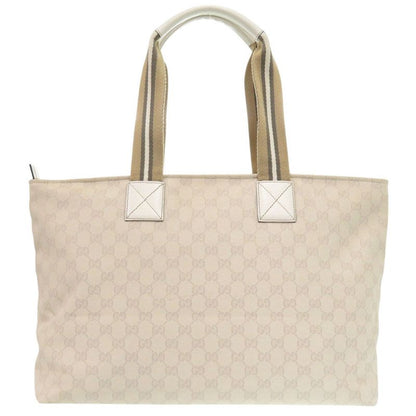 Gucci Sherry Line 155524 GG Canvas White Tote Bag White 1556 Gucci