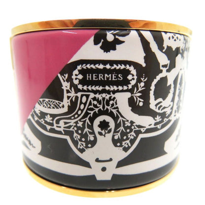 Hermes Emile GM Bangle Bracelet Charnière Enamel Gold 1874 Hermes