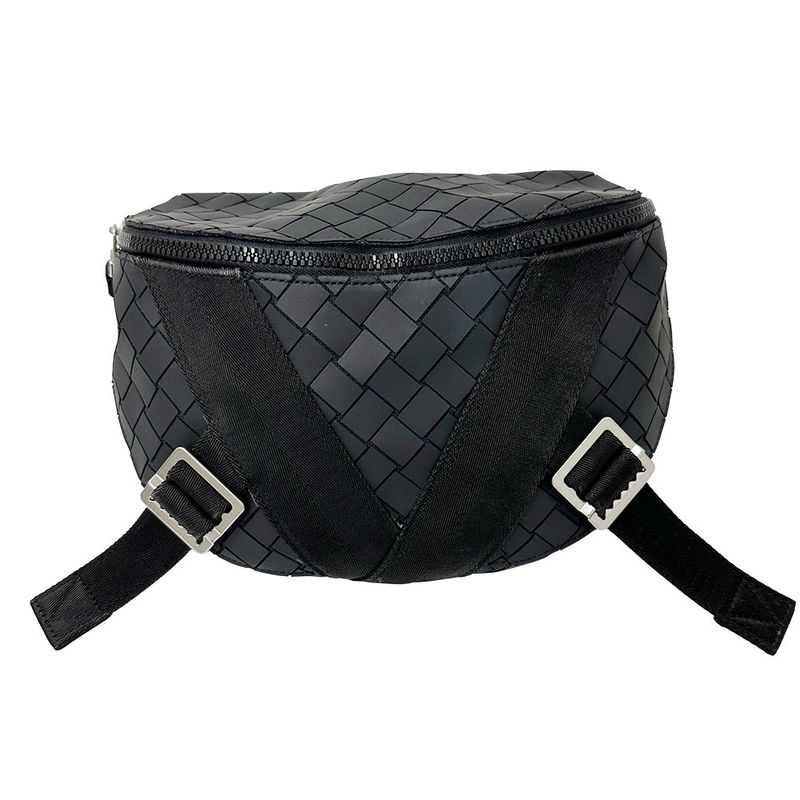 Bottega Veneta Bag Men's Brand Body Bag Waist Bag Intrecciato Leather Beige