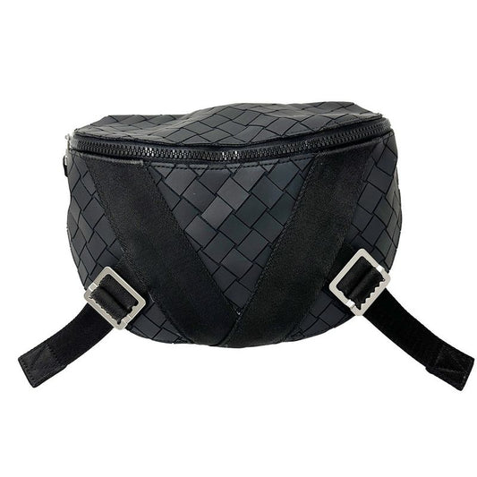 Bottega Veneta Bag Men's Brand Body Bag Waist Bag Intrecciato Leather Beige