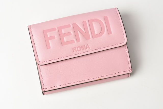 Unused Fendi Wallet Mini Wallet Fendi Trifold 8m0395 AAYZ F1cjy Soft Leather