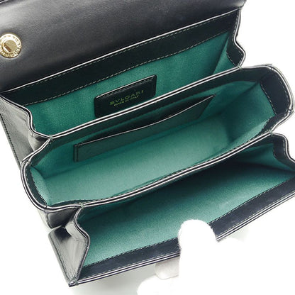 Bulgari Bvlgari Chain Shoulder Bag Bulgari 39858 Leather Black