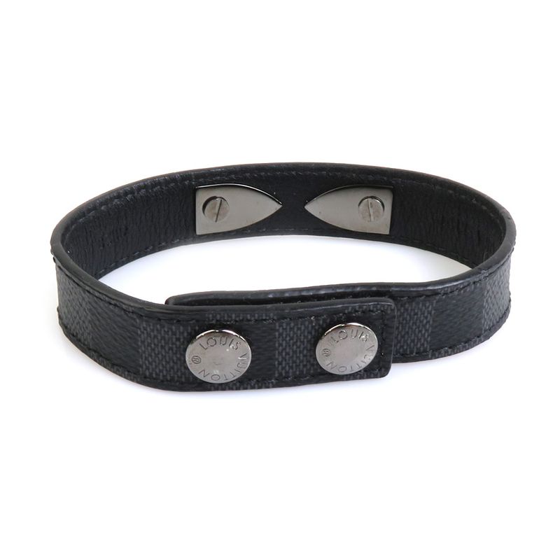 Louis Vuitton Bracelet Damier Graphite Bra Scuff LV Staple Edition M6524