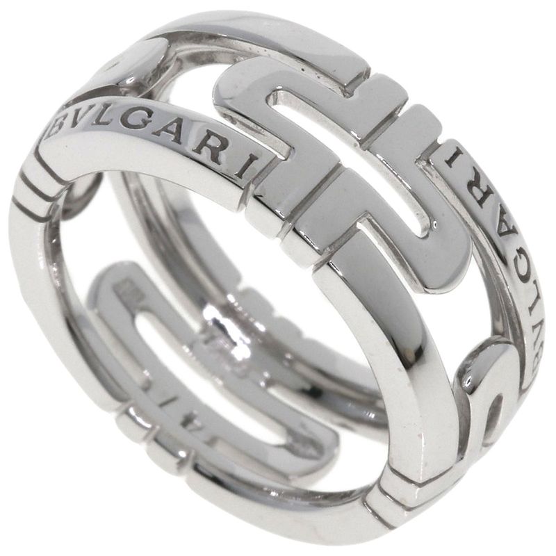 Bvlgari Bulgari Parentesi #47 Ring 18K White Gold Ladies