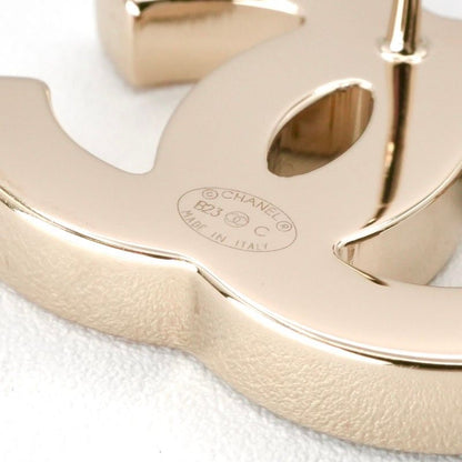 Chanel Earrings Earring Gold Black Pink Coco Mark Bicolor