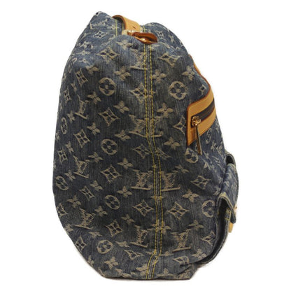 Louis Vuitton 05 M95048 Monogram Denim Baggy GM Handbag Shoulder Blue Denim