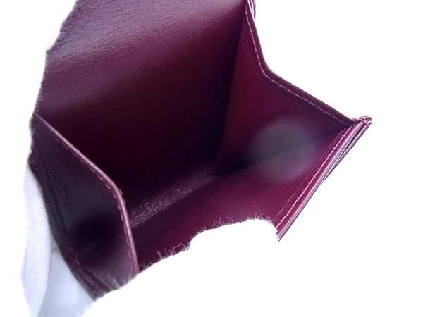 Cartier Must Line Leather Coin Case Coin Purse Coin Purse Bordeaux Fd0229