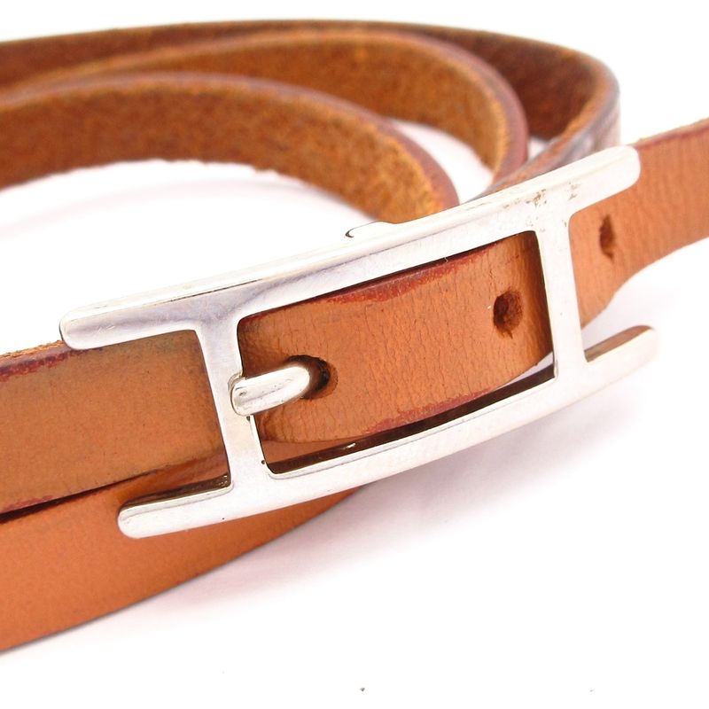 Hermes Bracelet Api 3 Leather Brown