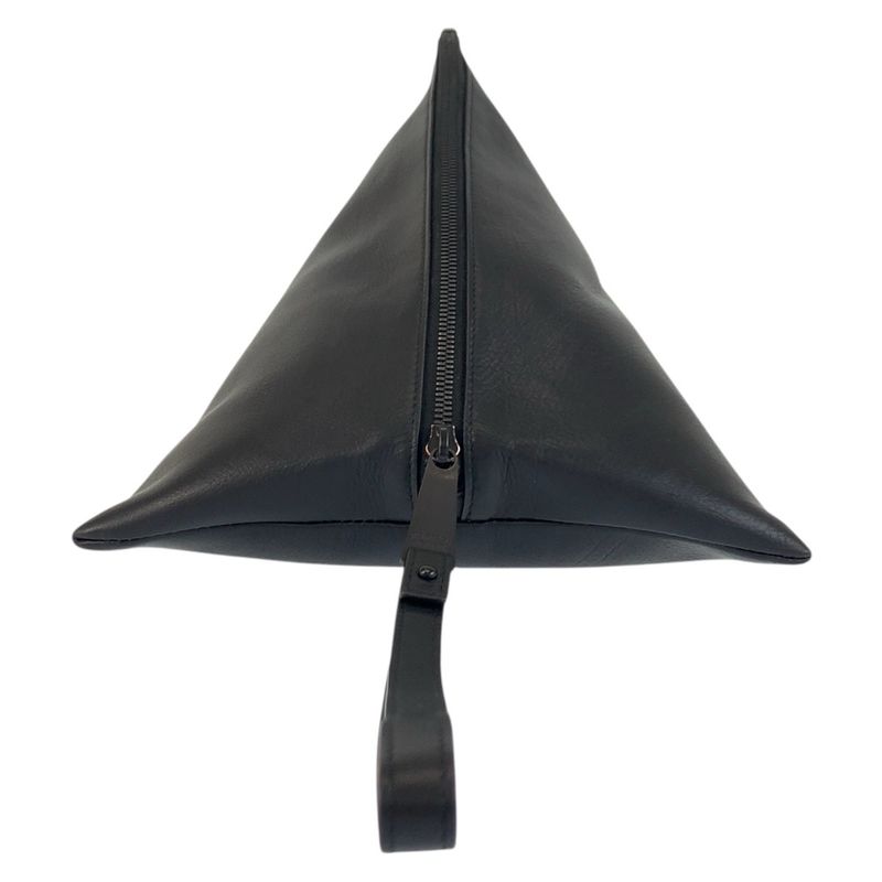 Bottega Veneta Bottega Veneta Triangle Black Leather S02133430p Clutch Bag