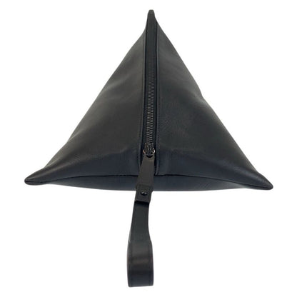 Bottega Veneta Bottega Veneta Triangle Black Leather S02133430p Clutch Bag