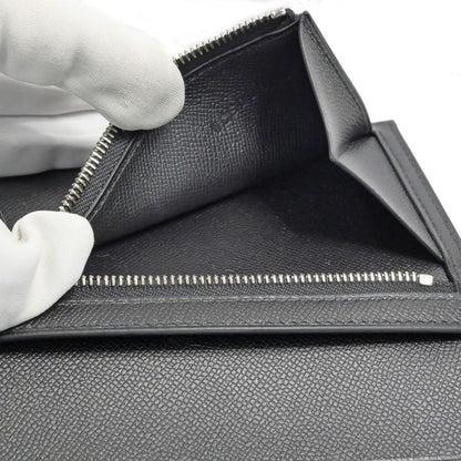 Hermes Bearn Compact Bifold Wallet Monochrome So Black Vo Madame W