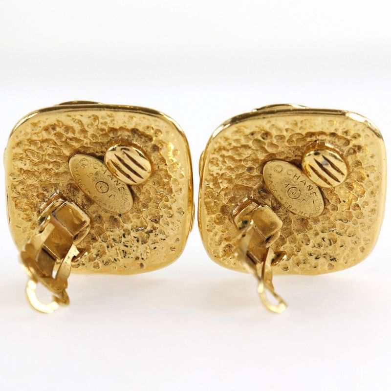 Chanel Coco Mark Vintage Gold Plated 94P Ladies 24.0g Earring