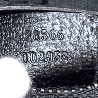 Gucci Body Bag Waist Pouch 28566 GG Canvas Black Zipper Opening Difficulty