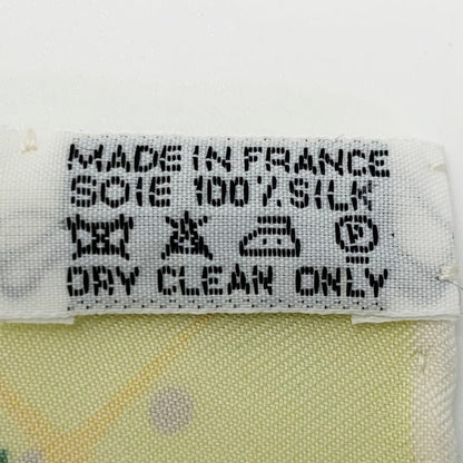 Hermes Magic Kelly Yellow Silk Scarf Ladies