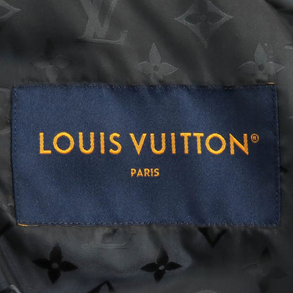 Louis Vuitton 25SS 1aglxq Leather Patch Fleece Blouson Partially Monogram Zip