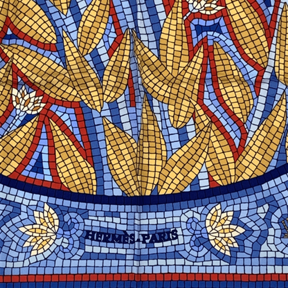 Hermes Carre 90 CAVE Felem Attention Cats Scarf 100% Silk Multicolor