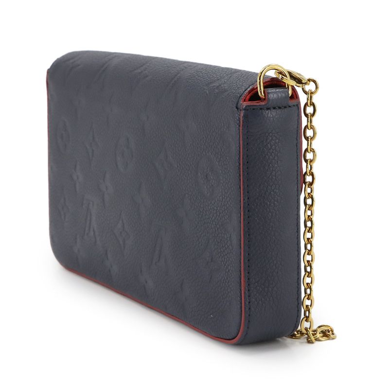 Louis Vuitton Monogram Empreinte Pochette Felicie Chain Wallet Leather Marline