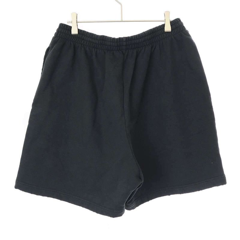 Balenciaga 21aw Damaged Sweatshorts 676137 Black S