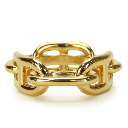 Hermes Scarf Ring Chaine D'ancre Metal Gold Plated Accessory Small Item Ladies