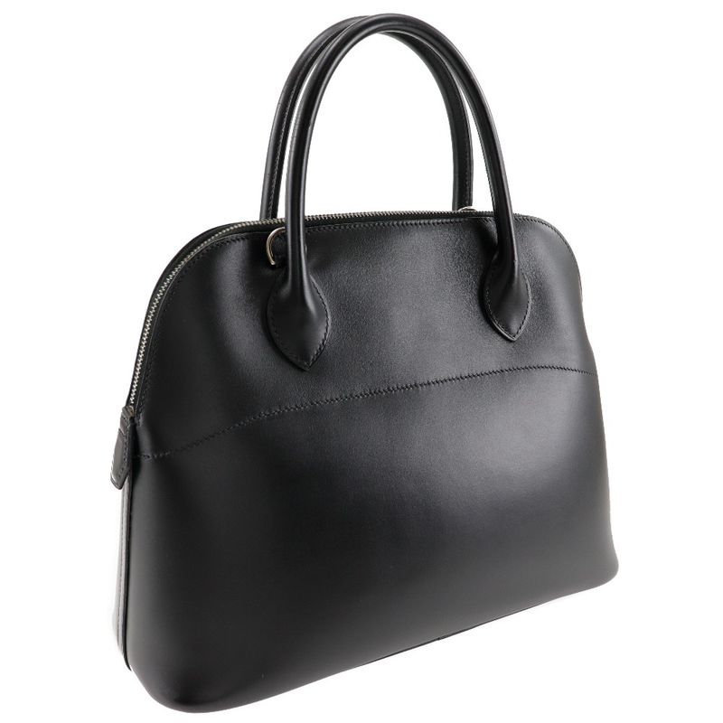 Hermes Bolide 31 Box Calf Black/silver Hardware □D Ladies Handbag