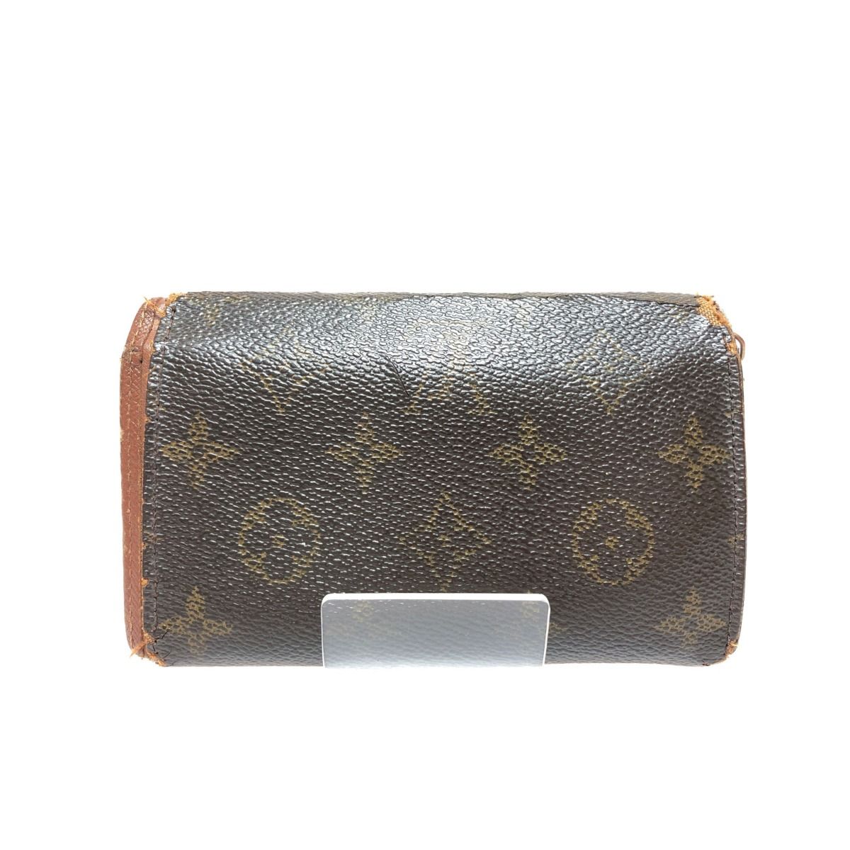 Louis Vuitton Bifold Wallet L-Shaped Zipper Monogram Porte Monet Pied Tresor