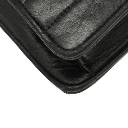 Chanel Coco Mark Crossbody Shoulder Bag Black Lambskin Women Chanel