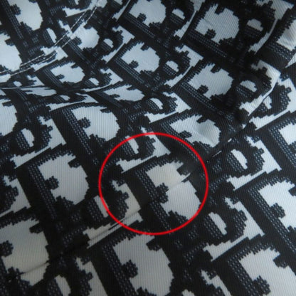 Christian DIOR 22SS 22vic923i130 Polyester Cotton Check Oblique Bucket Hat Navy