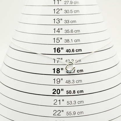 11mm (0.43in) Tiffany & Co Small Open Heart Necklace 24-5792s