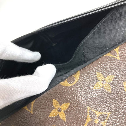Louis Vuitton Long Wallet Portefeuille Ron M60168 Monogram Macassar Canvas Brown