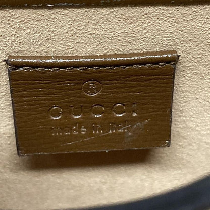 Gucci Shoulder Bag GG Plus GG Supremehorsebit 625615 Beige And Dark Brown Mini