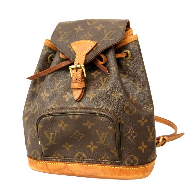 Louis Vuitton Backpack Daypack Monogram Mini Montsouris M51137 Brown Women's
