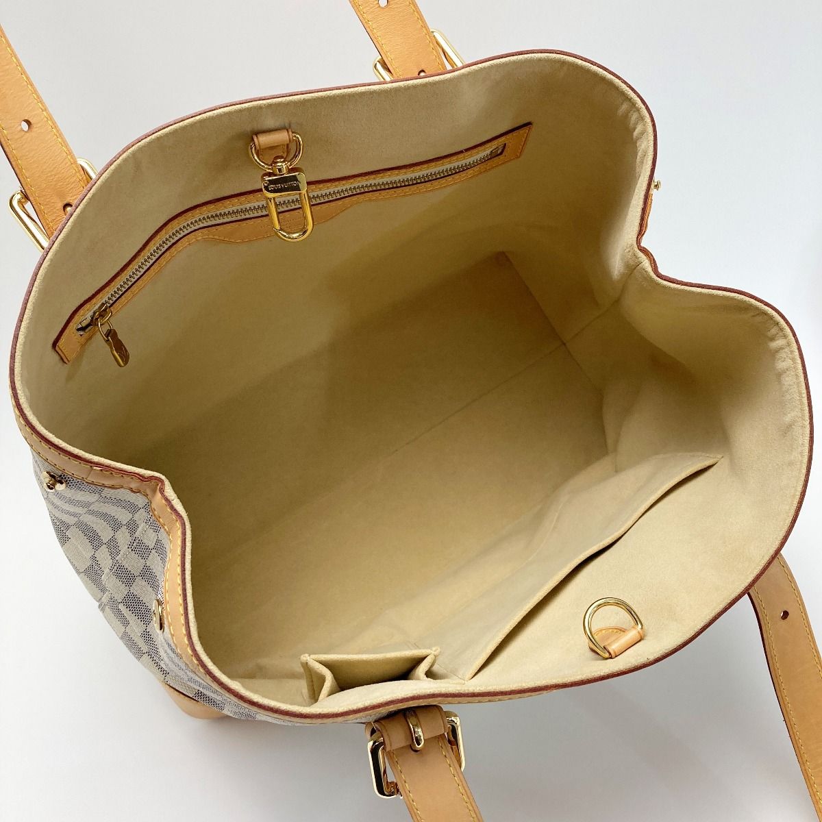 Louis Vuitton Damier Azur Hamted MM N51206 Tote Bag with Cloth Bag