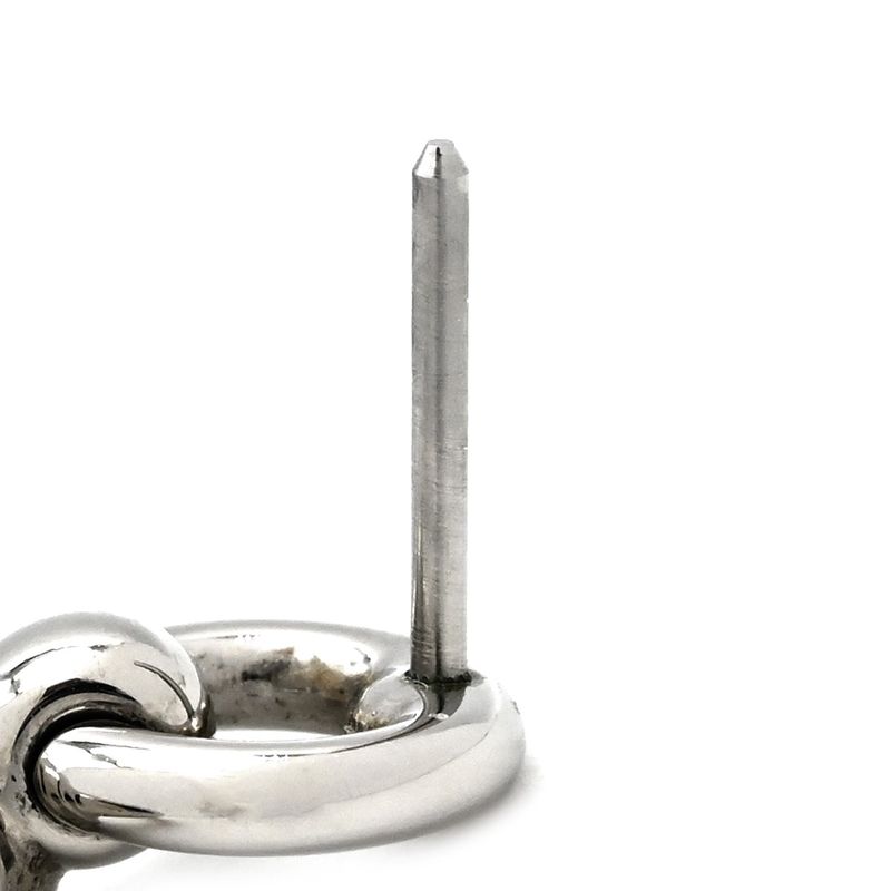 Hermes Earrings Loop Grand Vorsluyft Metal Glaze Etoupe [box