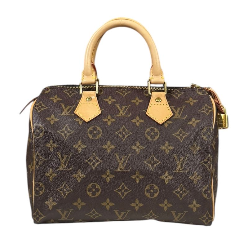 Louis Vuitton Speedy 25 Monogram Handbag Monogram Canvas M41528 Brown Women