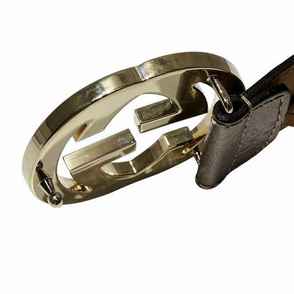 Gucci 114876 GG Interlocking Branded Accessories Belt Men's