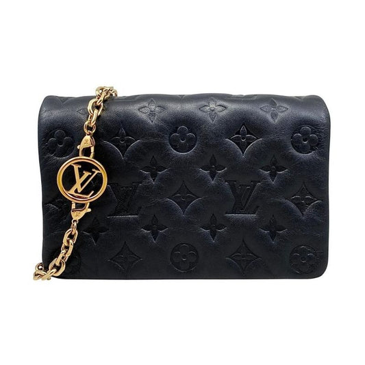 Louis Vuitton Pochette Couss in M82116 Monogram Pattern Lamb Leather Noir Black