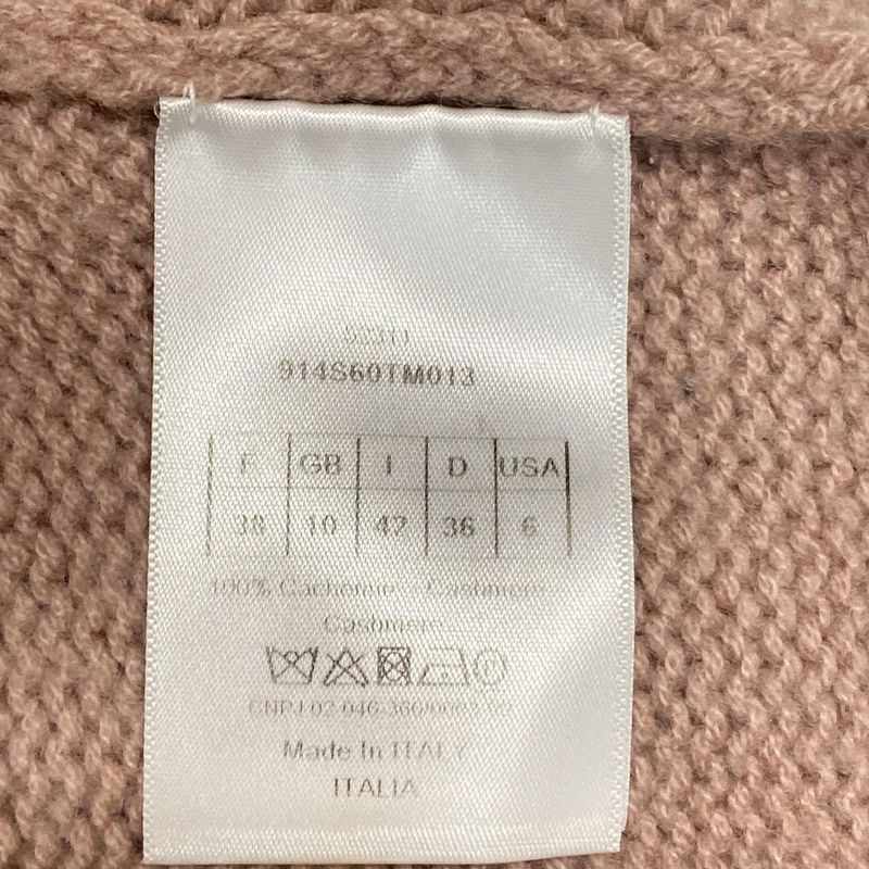 Dior/christian Dior Long Sleeve Sweater Size I 42 Women's 914s60tm013 Pink
