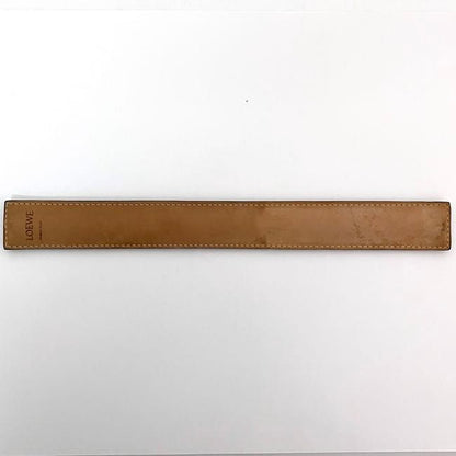 Loewe Bracelet Brown Anagram Excellent Condition Leather Preowned Loewe