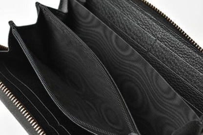 Gucci Unused Wallet Gucci Long Wallet Vintage Logo Print 496317 Black