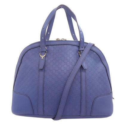 Gucci 309617 GG Signature Micro Shimmer 2WAY Handbag Leather Women