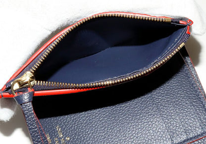 Louis Vuitton Trifold Wallet With Coin Purse Monogram Empreinte Marine Rouge