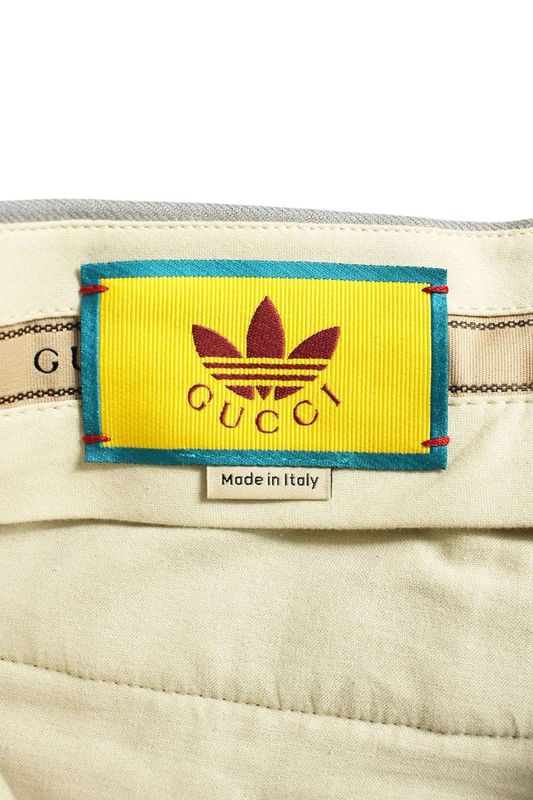 Gucci X Adidas 720115 Zad94 Three Line Wool Slacks Long Pants Men 46