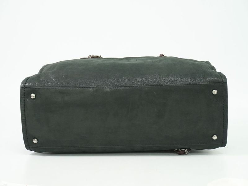 Authentic Chanel In The Mix Coco Mark 2WAY Shoulder Bag Handbag Sparkle Leather