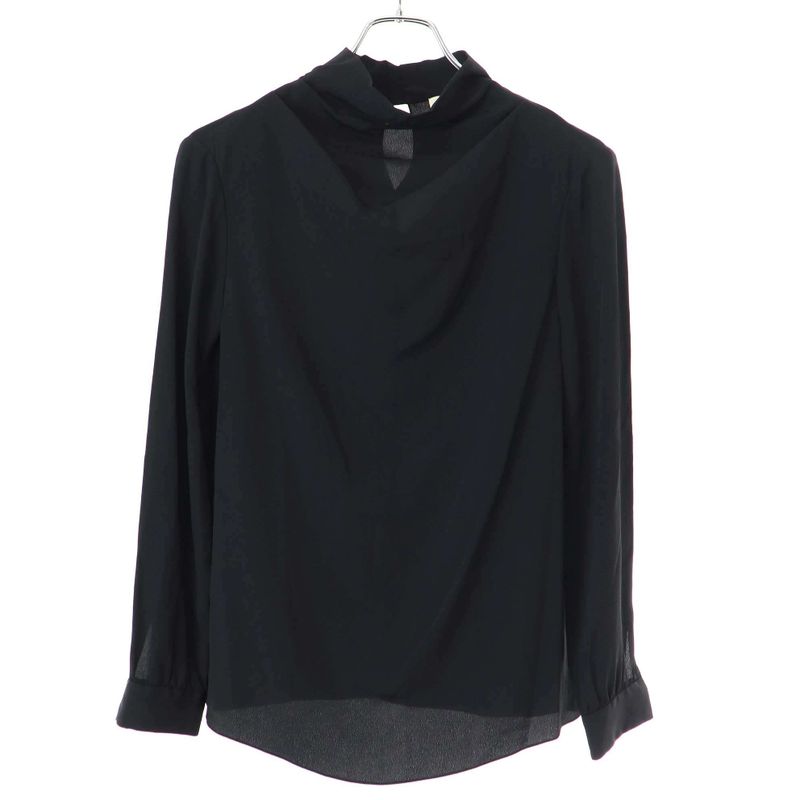 Celine High Neck Silk Pullover Shirt Blouse 2b112008d Black 34