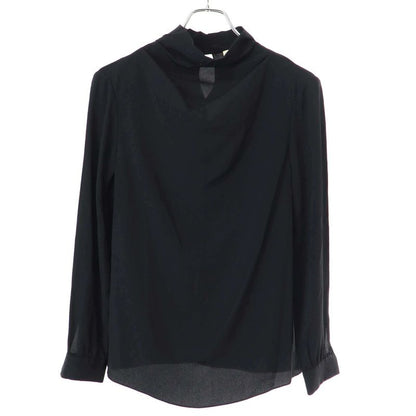 Celine High Neck Silk Pullover Shirt Blouse 2b112008d Black 34