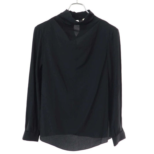 Celine High Neck Silk Pullover Shirt Blouse 2b112008d Black 34
