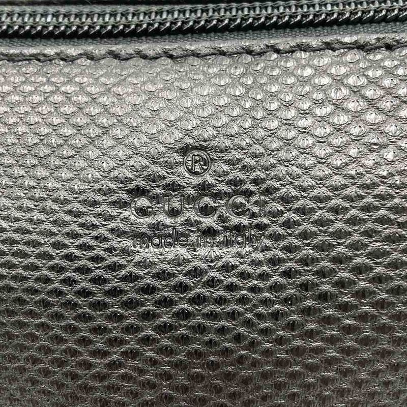 [gucci 250001 Handbag Pouch Accessory Pouch Lizard Shape Push Black Simple