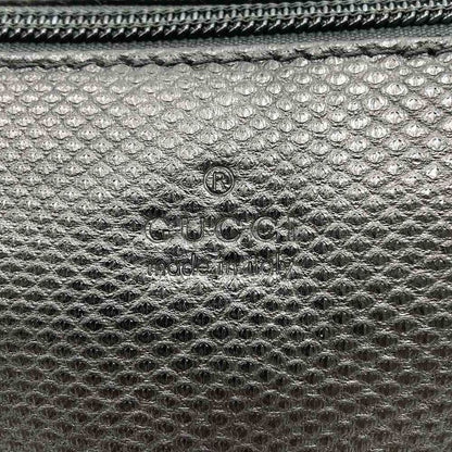 [gucci 250001 Handbag Pouch Accessory Pouch Lizard Shape Push Black Simple