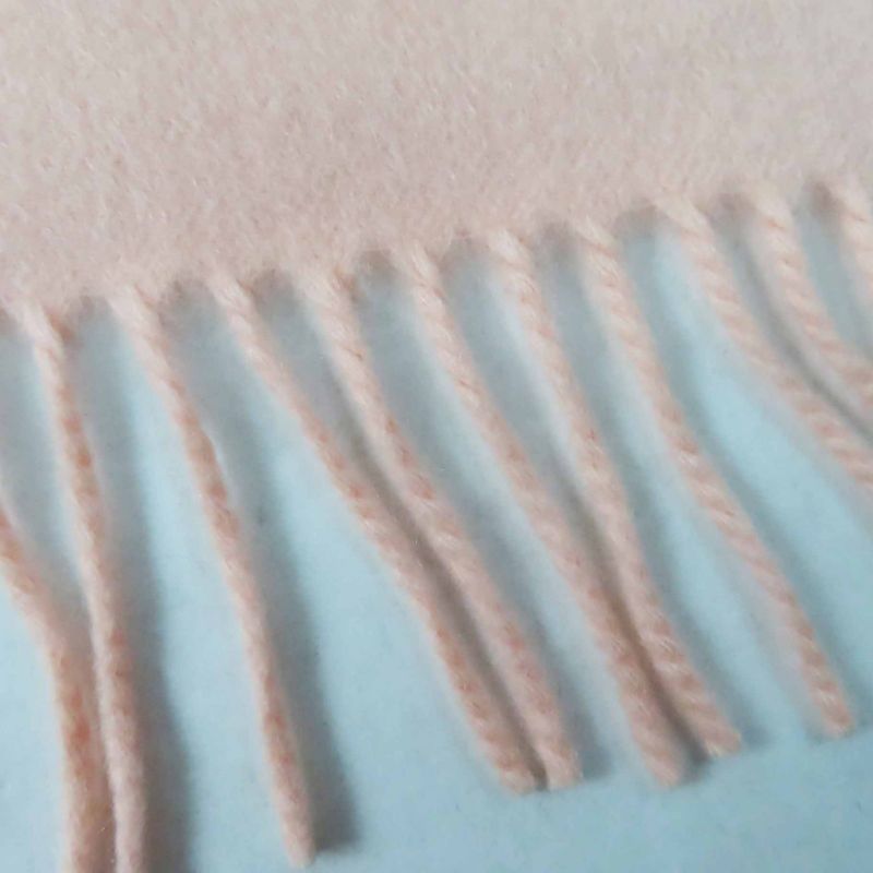 Hermes 100% Cashmere Extra Large Shawl With Logo Embroidery