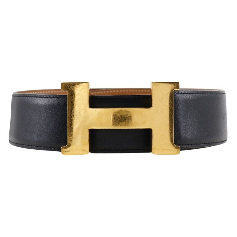 Hermes H Belt Calf □B Unisex Belt